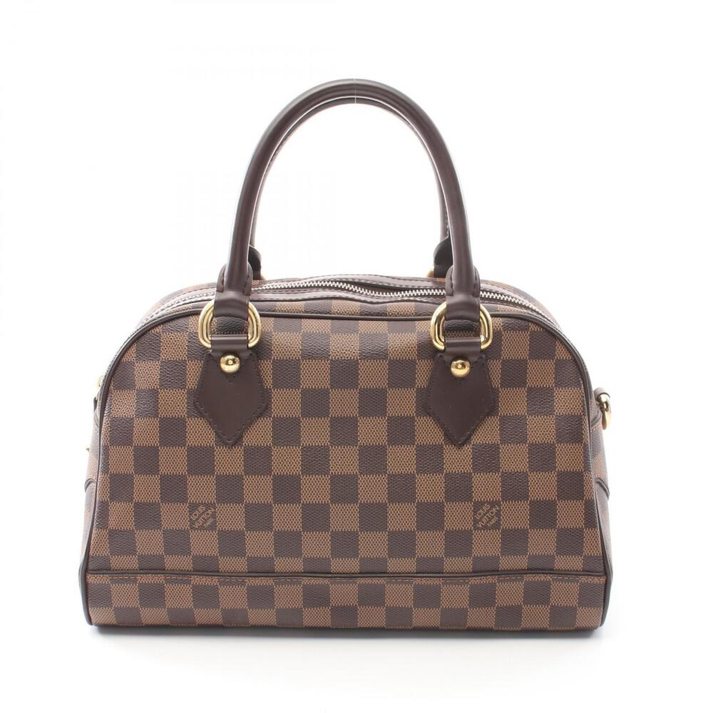 Louis Vuitton Duomo Handbag Canvas Leather Damier Brown